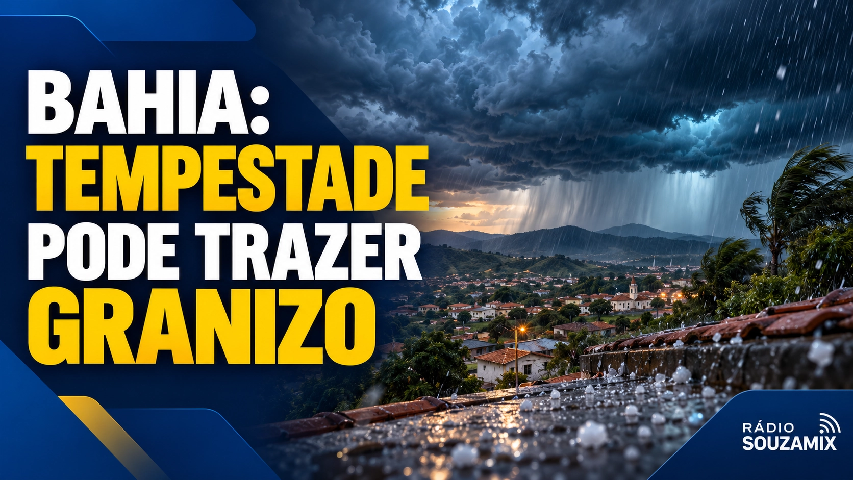 Tempestade na Bahia: mais de 300 cidades estão sob alerta de chuva forte e possibilidade de granizo
