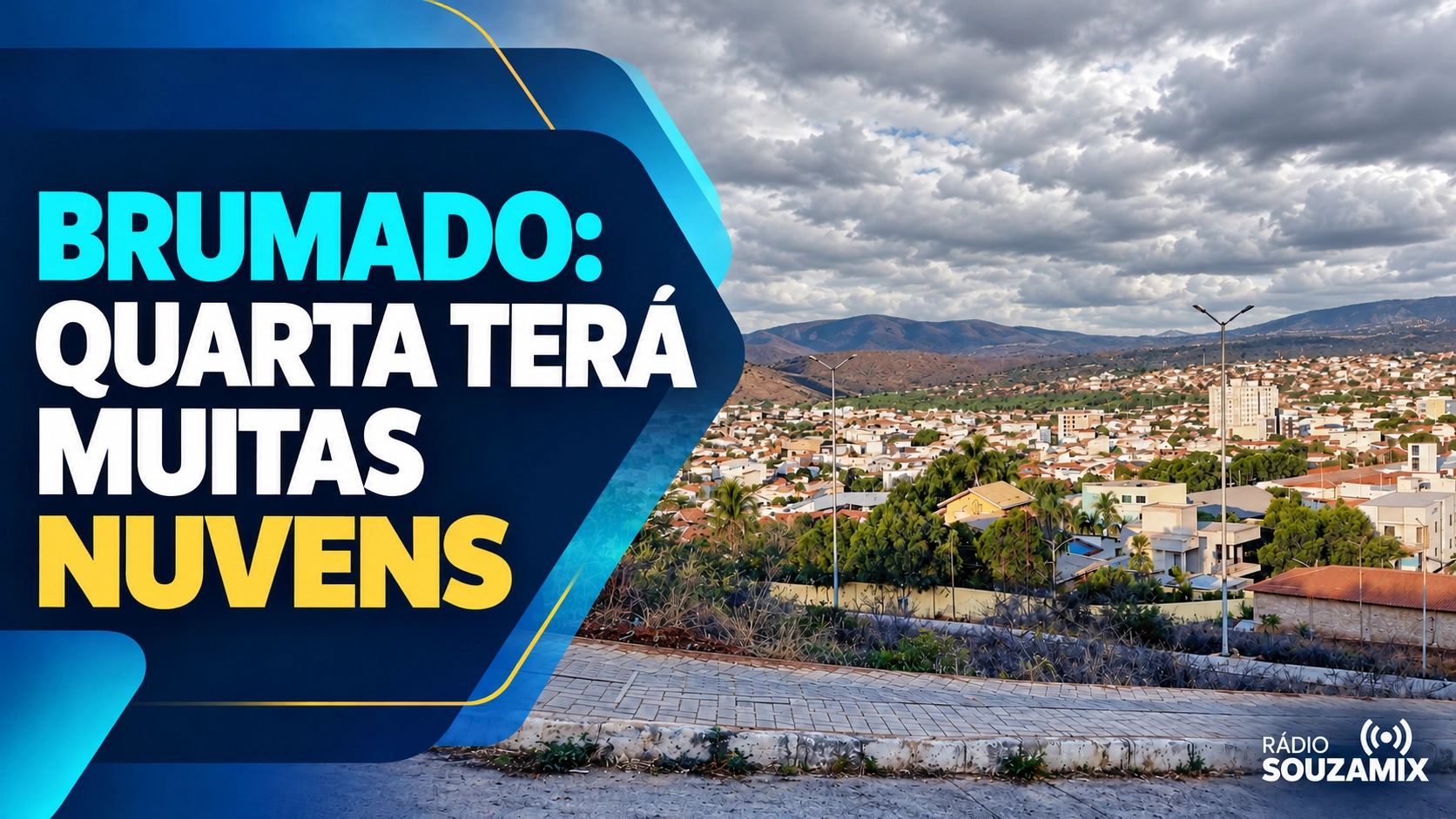 Clima de Brumado hoje: quarta-feira (28) terá muitas nuvens e temperatura de até 28°C