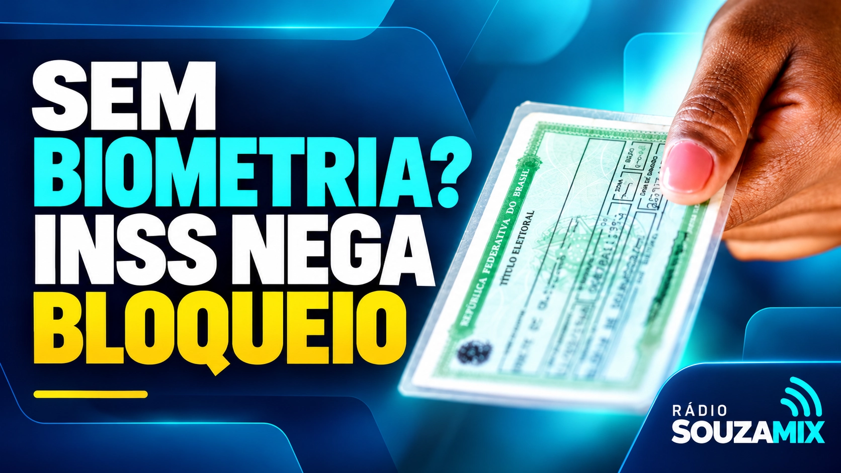 INSS e biometria: benefício não será bloqueado automaticamente por falta de documento, esclarece instituto