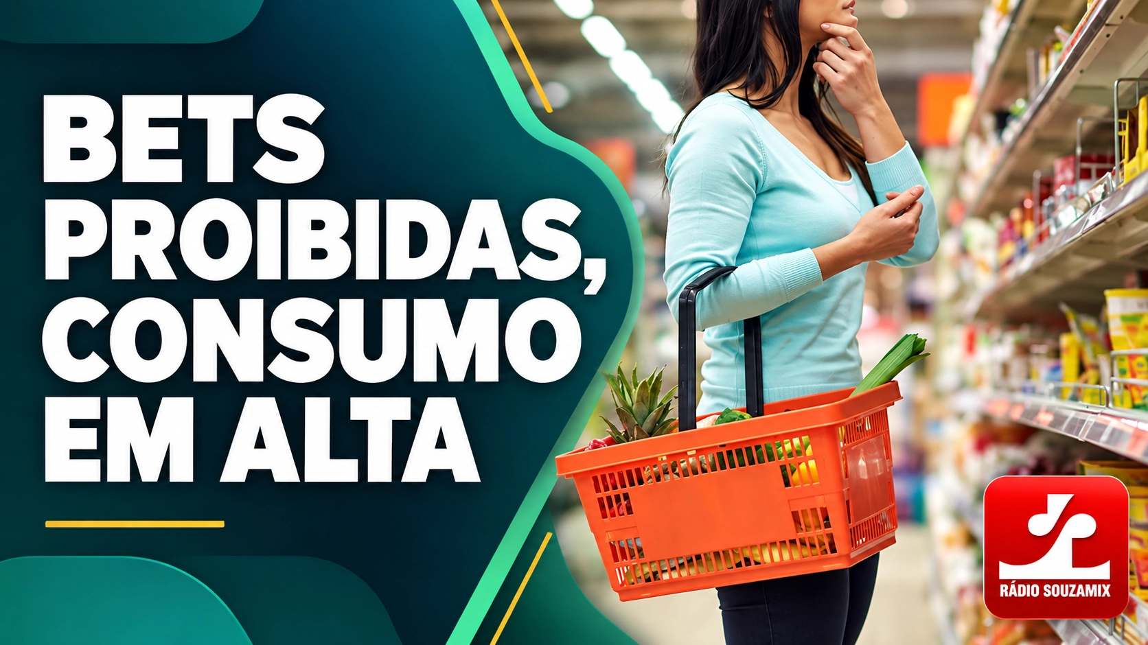 Bets: consumo em supermercados cresce 6,5% após proibição das apostas no Brasil