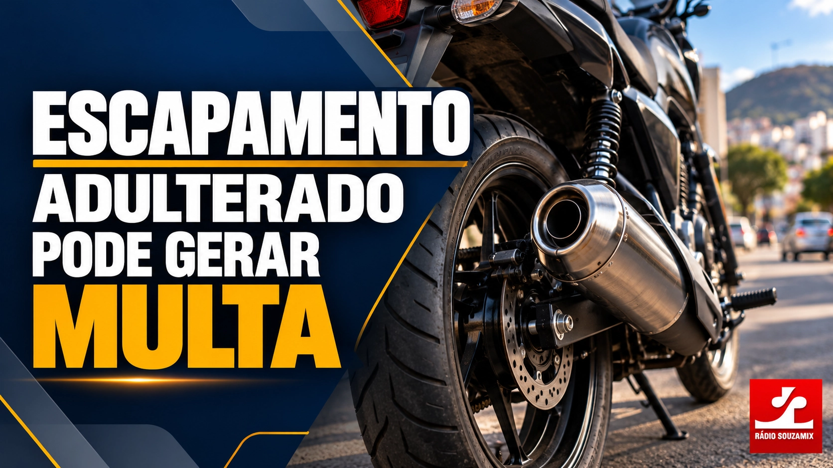 Fiscalização de motocicletas: saiba quando o escapamento adulterado pode gerar multa