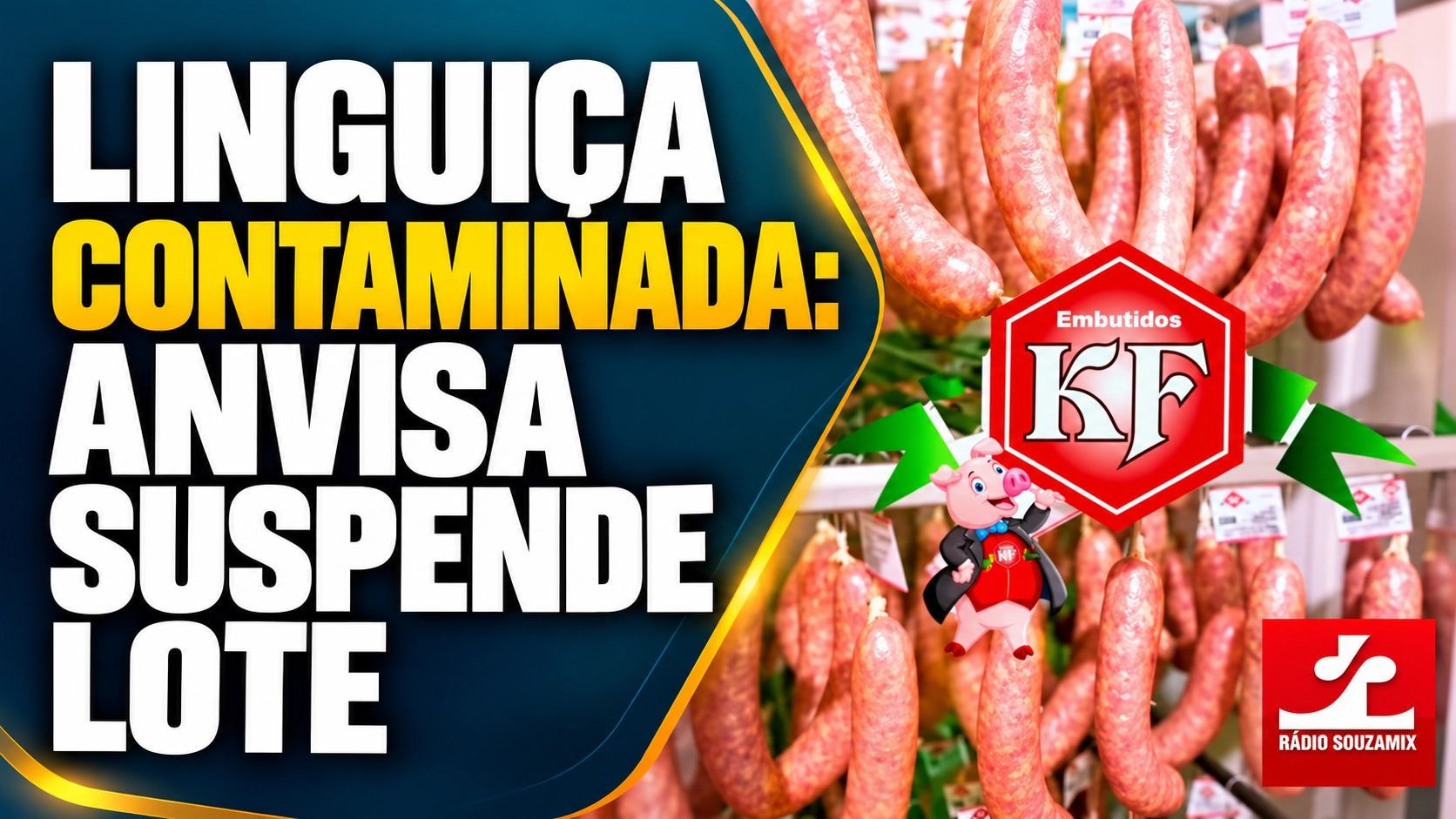 Anvisa suspende venda de linguiça após identificar bactéria; veja marca e lote afetados