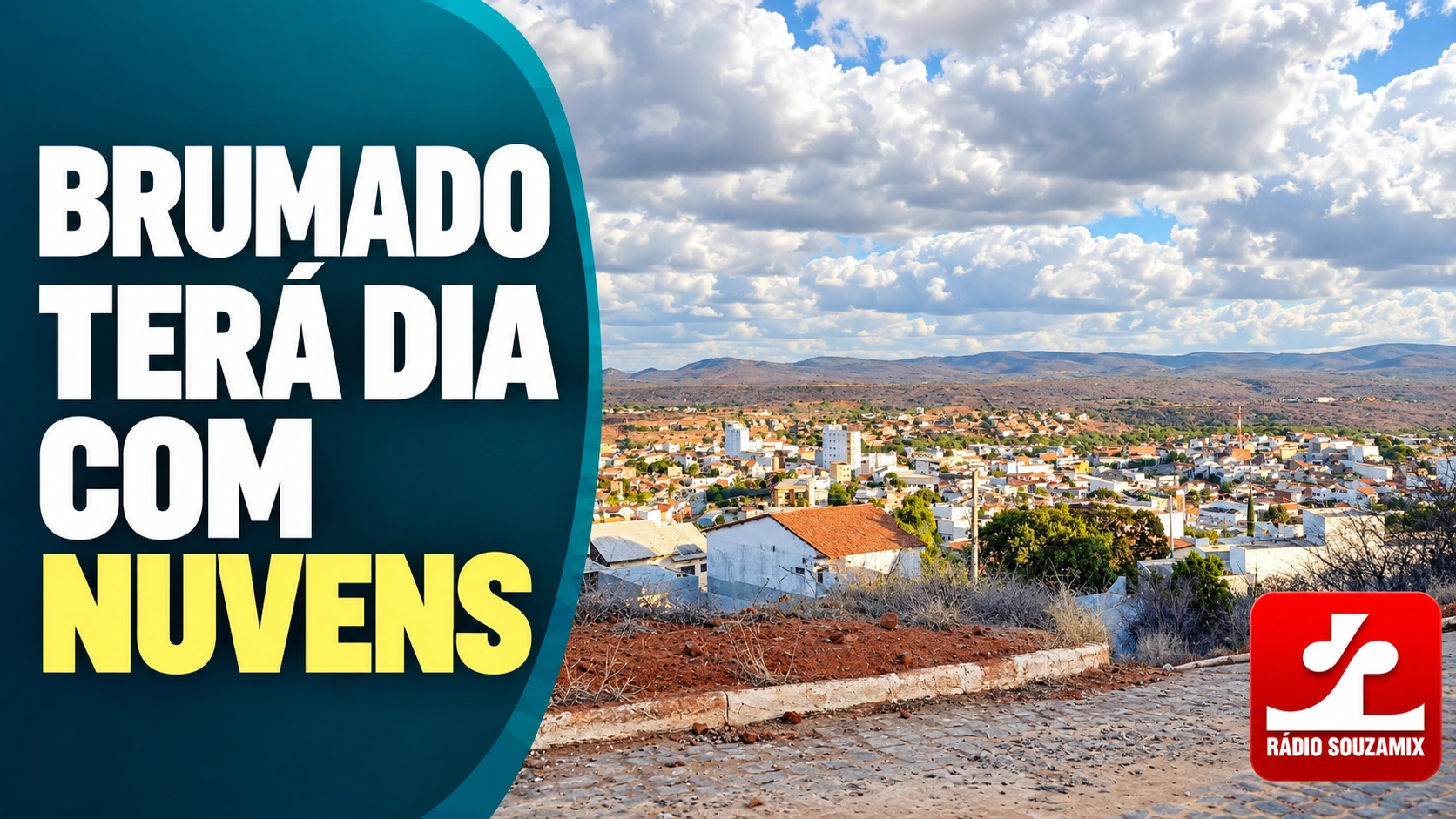 Clima de Brumado hoje: quinta-feira (29) terá muitas nuvens e baixa possibilidade de chuva