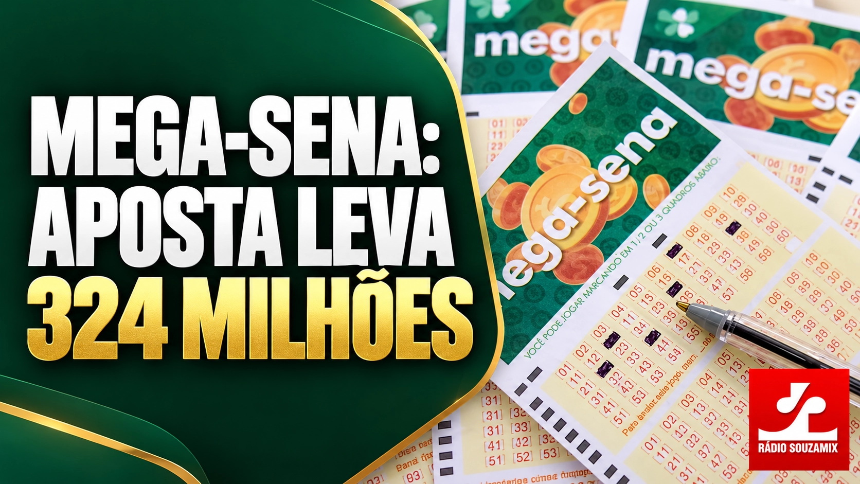 Mega-Sena: aposta única ganha R$ 324,8 milhões; confira os números e os valores dos prêmios