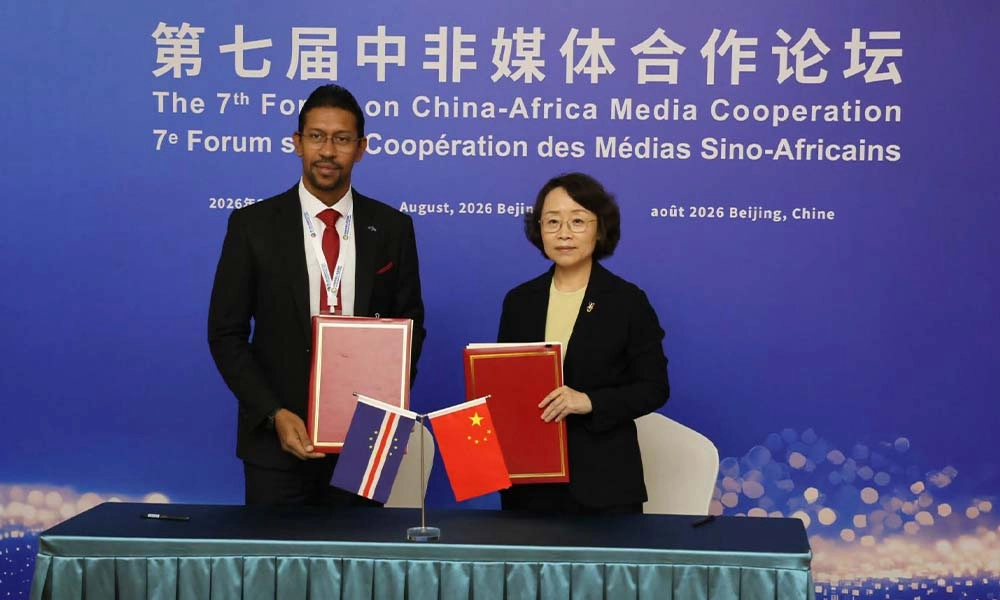 Cabo Verde e China assinam acordo para o reforço da cooperação no sector da comunicação social