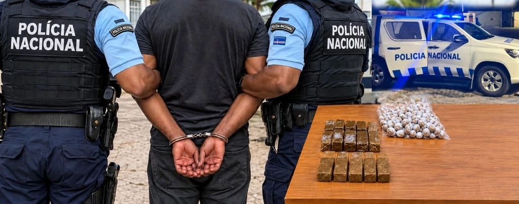 Suspeito de tráfico de droga fica em prisão preventiva na Brava