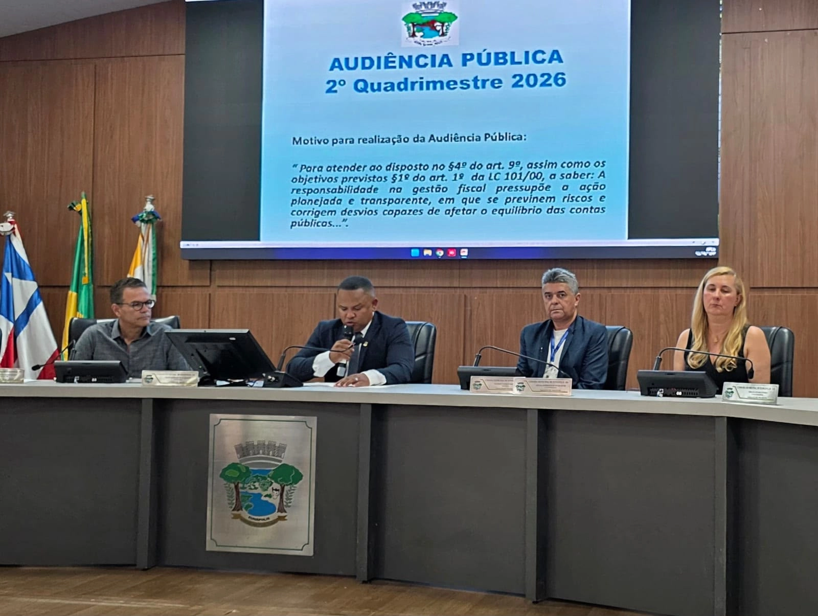 Prefeitura de Eunápolis apresenta contas do segundo quadrimestre de 2026 em audiência pública