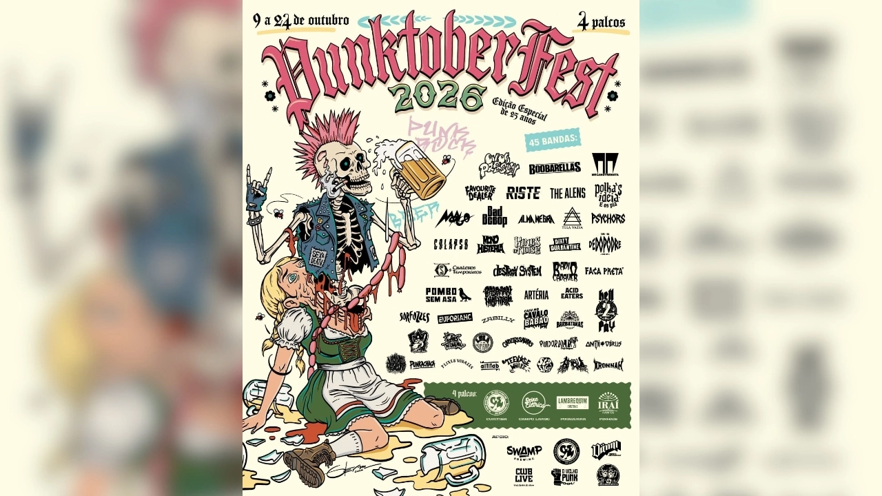 25ª edição da Punktoberfest celebra a cena underground paranaense