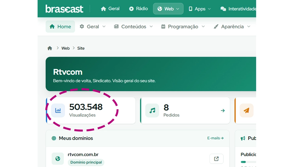 RTVCOM: STREAMING DA RÁDIO CHEGA A 500 MIL VISUALIZAÇÕES