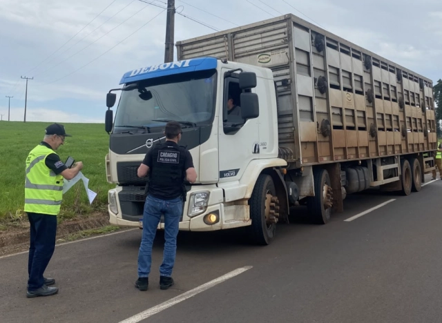 Polícia Civil e Cidasc realizam barreiras sanitárias para reforçar proteção do agronegócio no Oeste