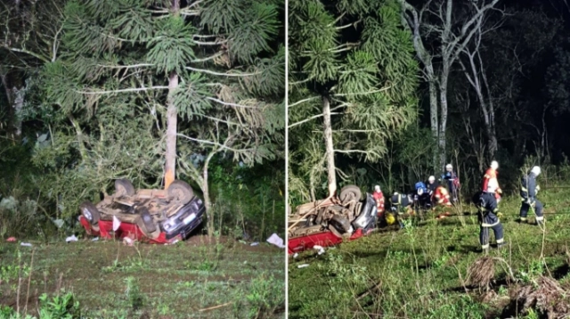 Acidente deixa uma pessoa morta e outra ferida no interior de Concórdia