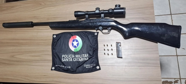 Polícia Militar apreende arma de fogo em Santa Terezinha do Progresso