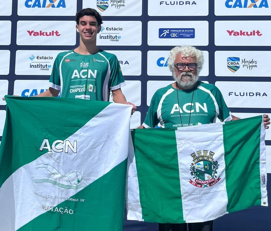 Nadador e treinador de Chapecó são convocados para a Seleção Catarinense