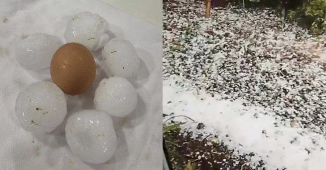 Granizo com pedras do tamanho de ovos de galinha atinge Seara