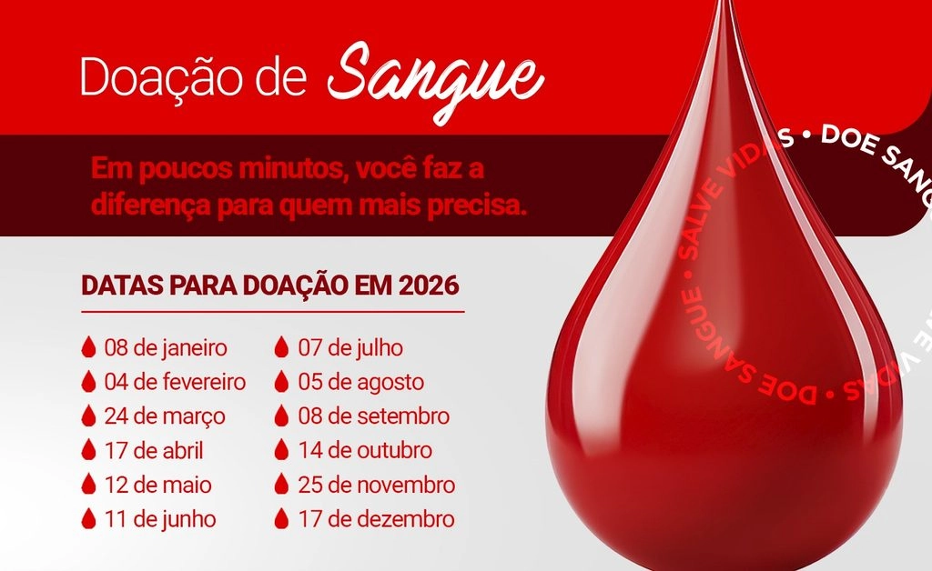 Doação de sangue: Secretaria de Saúde oferece transporte gratuito para Chapecó