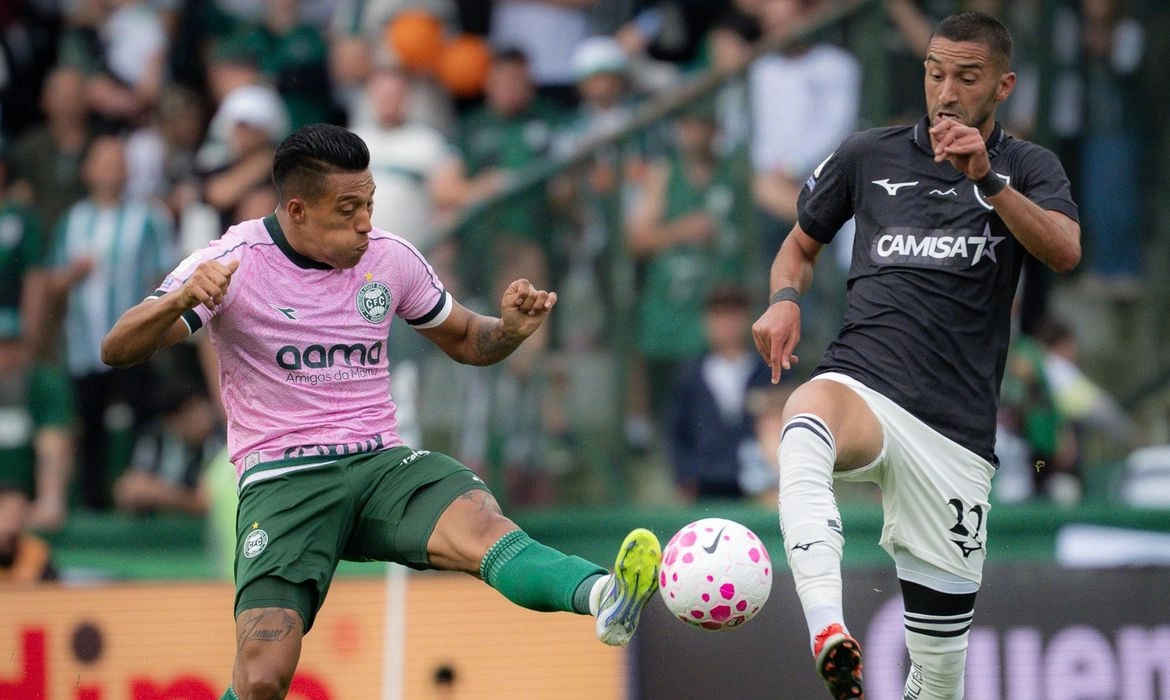 Coritiba e Botafogo empatam e mantêm jejum de vitórias no Brasileirão