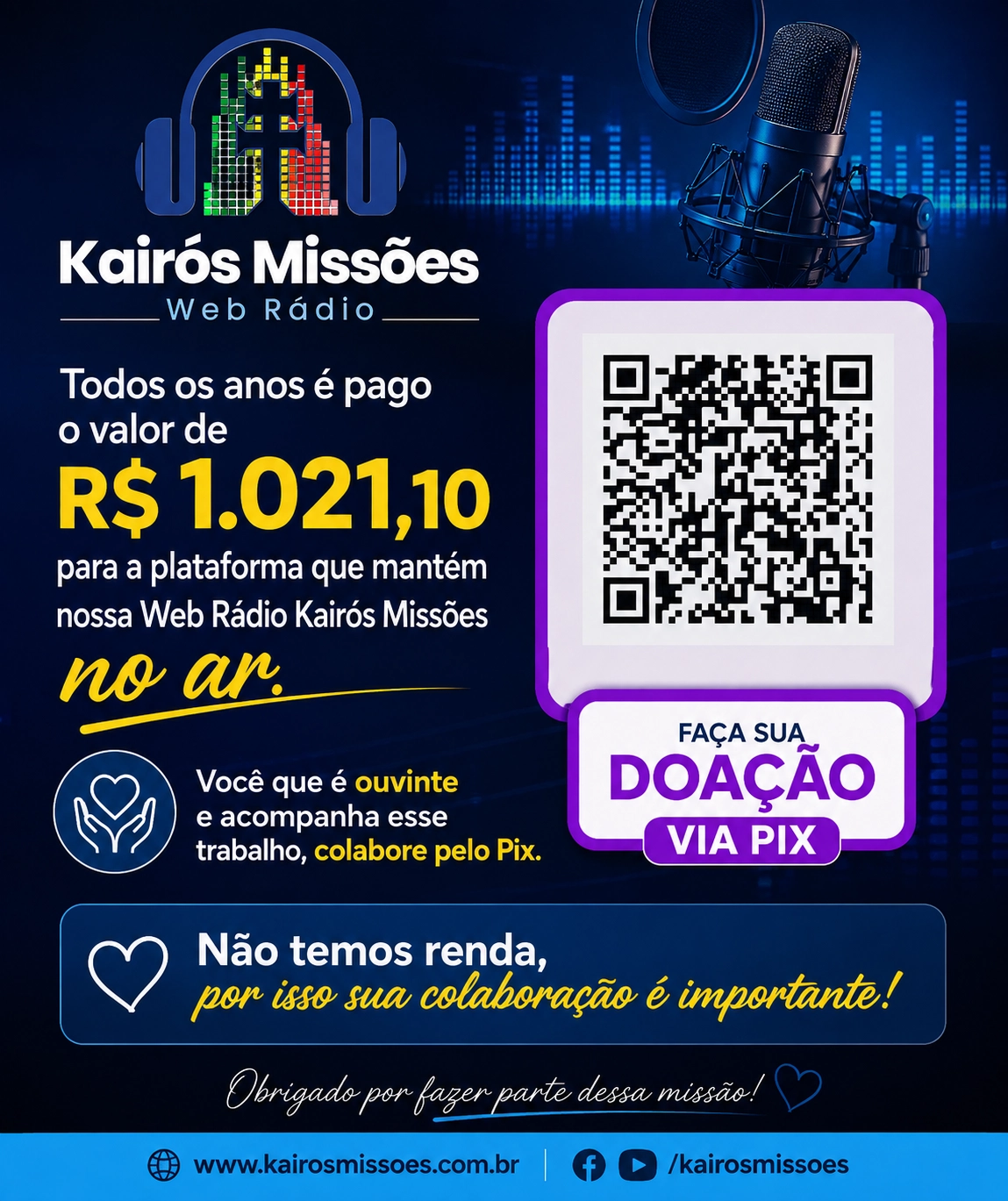 Campanha Radio Kairós Missões