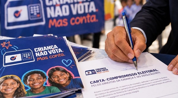 Campanha 'Criança Não Vota, Mas Conta' recebe adesão de 30 candidaturas em Roraima