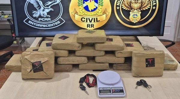 Polícia Civil apreende 18 quilos de skunk e prende dois suspeitos após 20 dias de investigação em Boa Vista