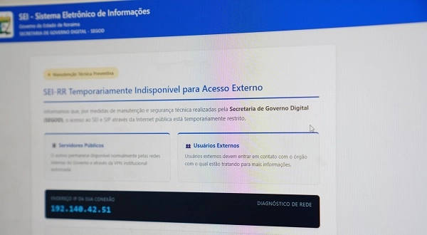 SEGURANÇA DE DADOS: Medida preventiva contra falha global suspende acesso externo ao SEI em todo o Brasil