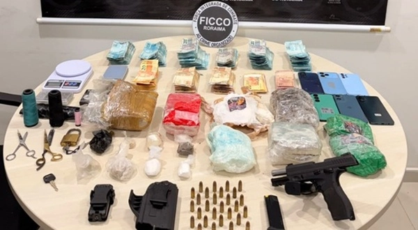 FICCO/RR prende quatro estrangeiros e apreende drogas, arma de fogo e dinheiro em Rorainópolis