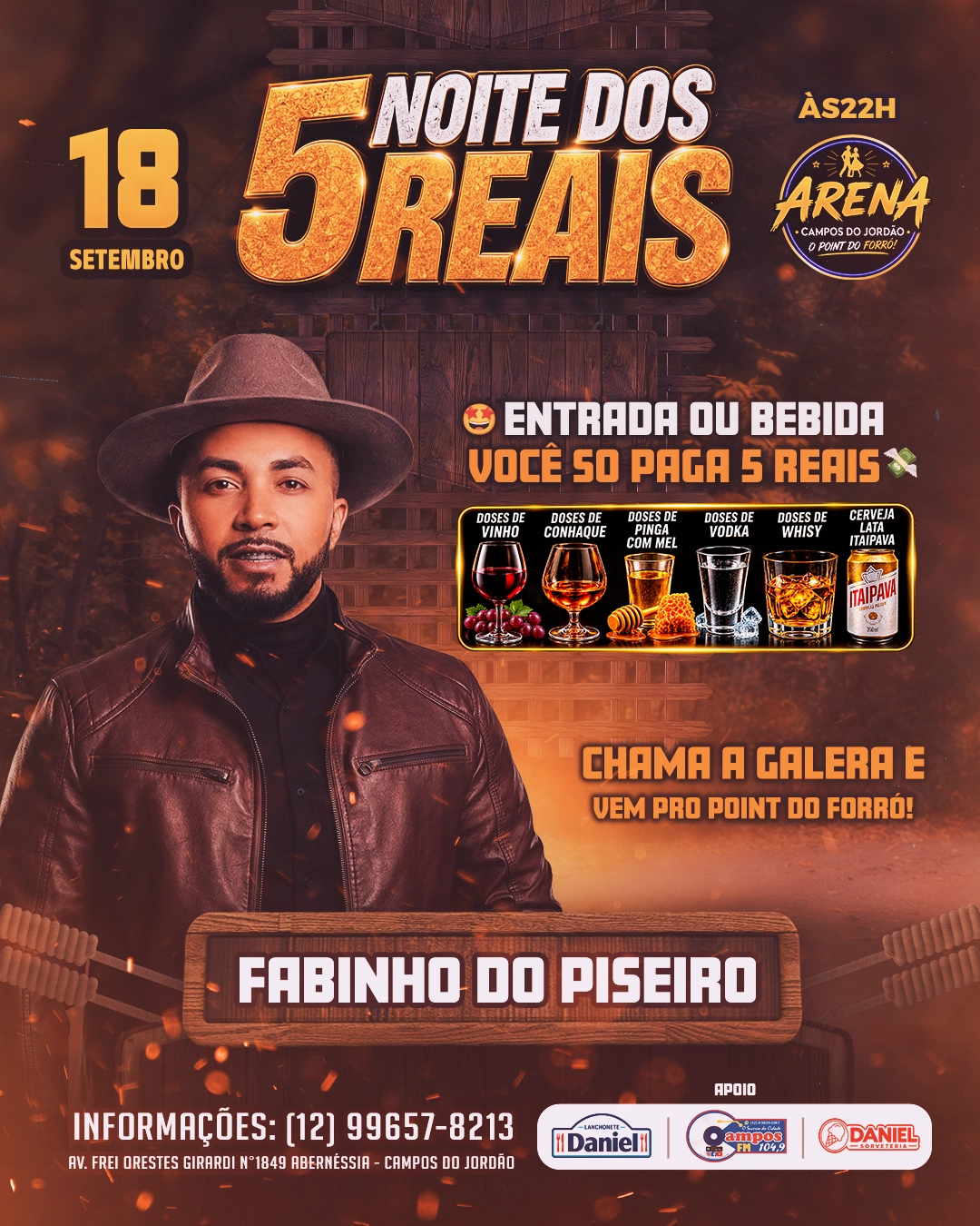 NOITE DOS 5  REAIS