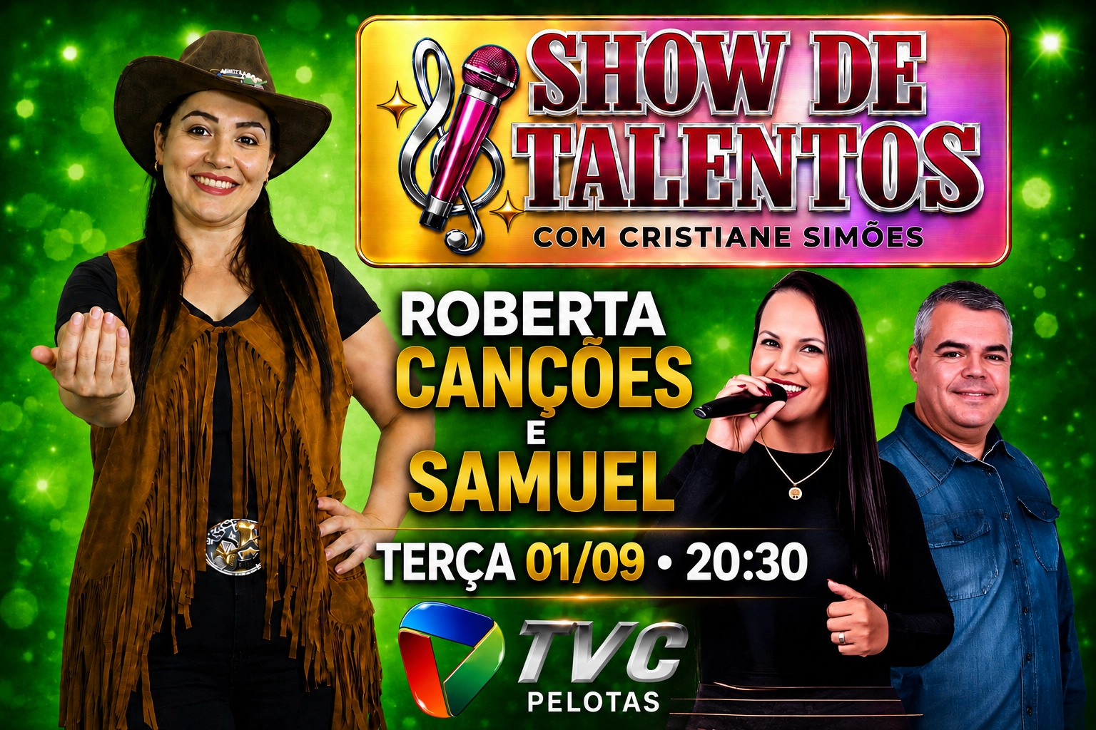 PROXÍMA TERÇA NO SHOW DE TALENTOS