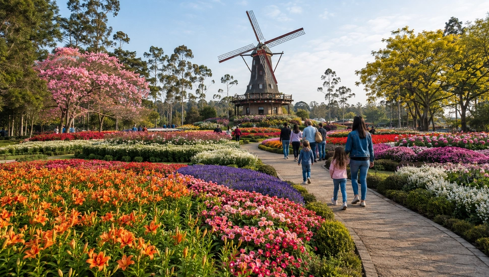 Expoflora estreia novas atrações e transforma Holambra em jardim.