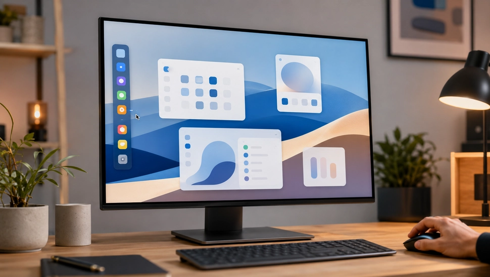 Windows 11 volta a permitir barra de tarefas nas laterais da tela.
