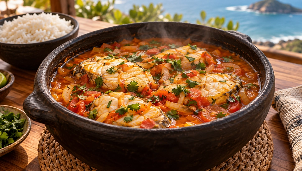 Moqueca capixaba ganha sabor intenso sem dendê nem leite de coco.