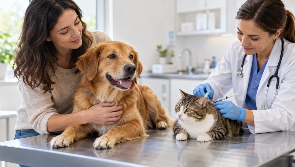 Vacina contra a raiva protege cães, gatos e toda a família.