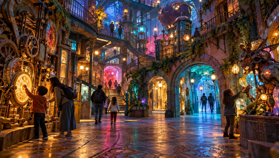 Londres ganha cidade imersiva com arte, passagens secretas e cinco distritos.