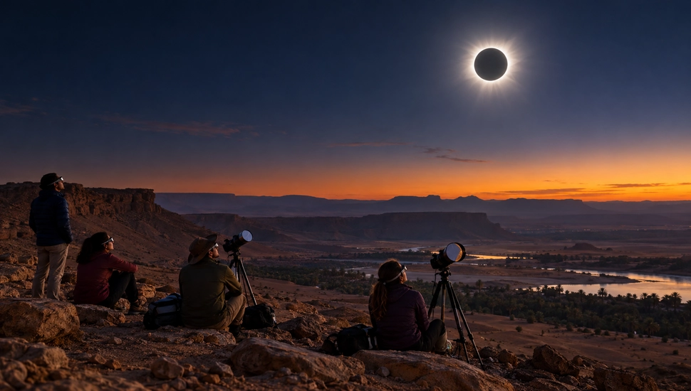 Eclipse de 2027 já movimenta viagens para Espanha, África e Oriente Médio.