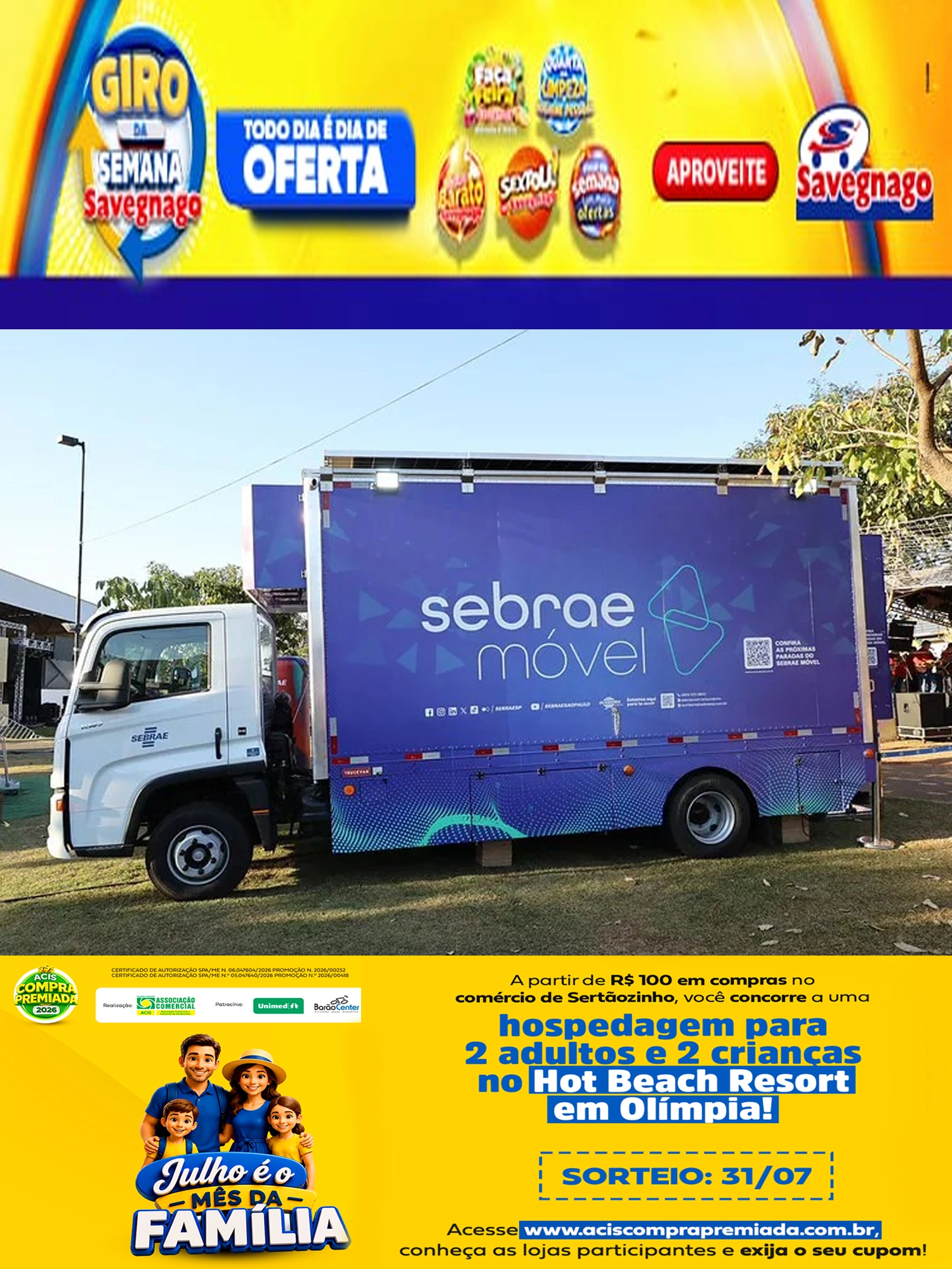 Sebrae Móvel traz conhecimento sobre empreendedorismo a Sertãozinho