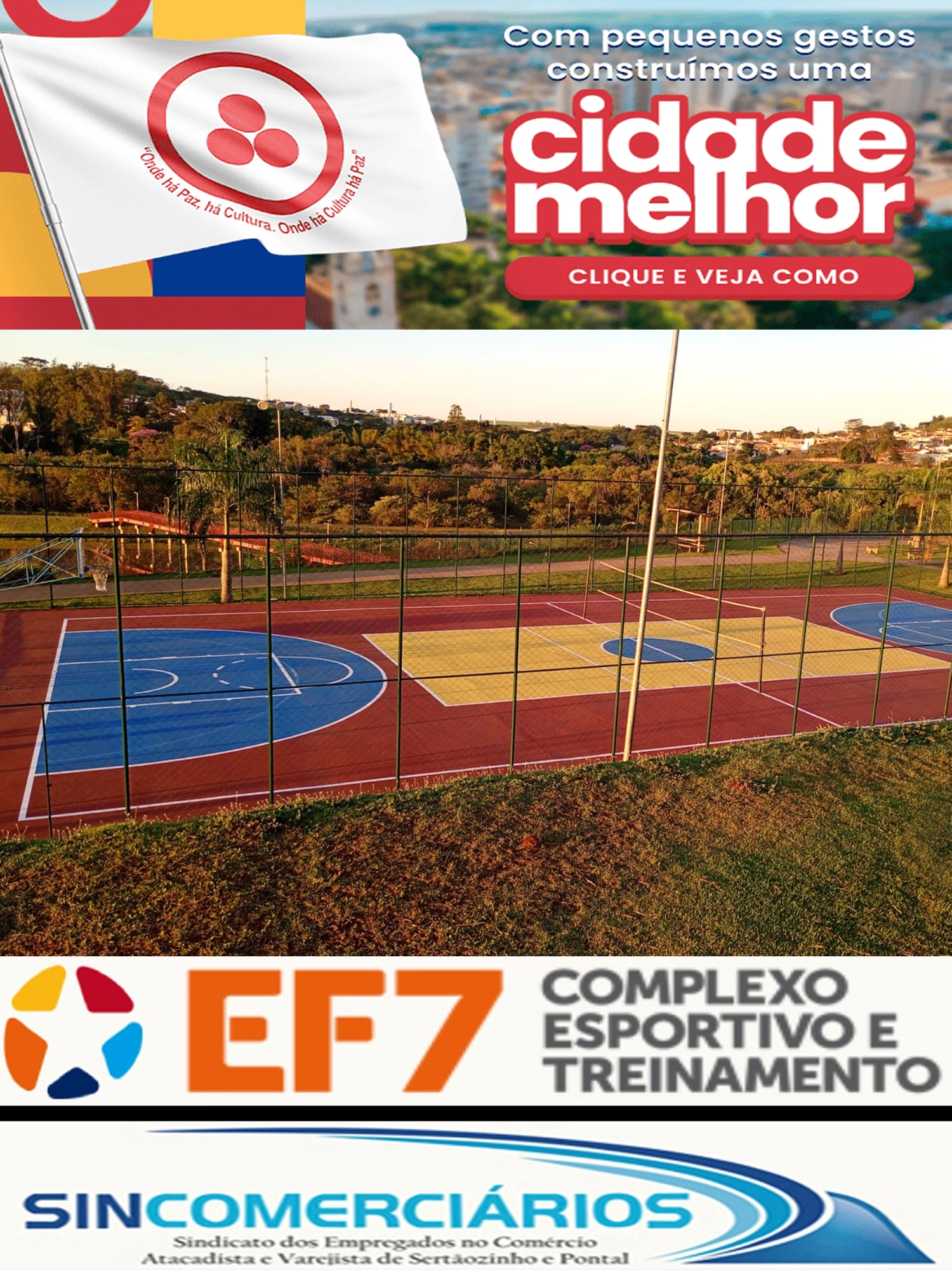 Secretaria de Obras realiza serviços de limpeza, pintura e conservação em equipamentos esportivos do município