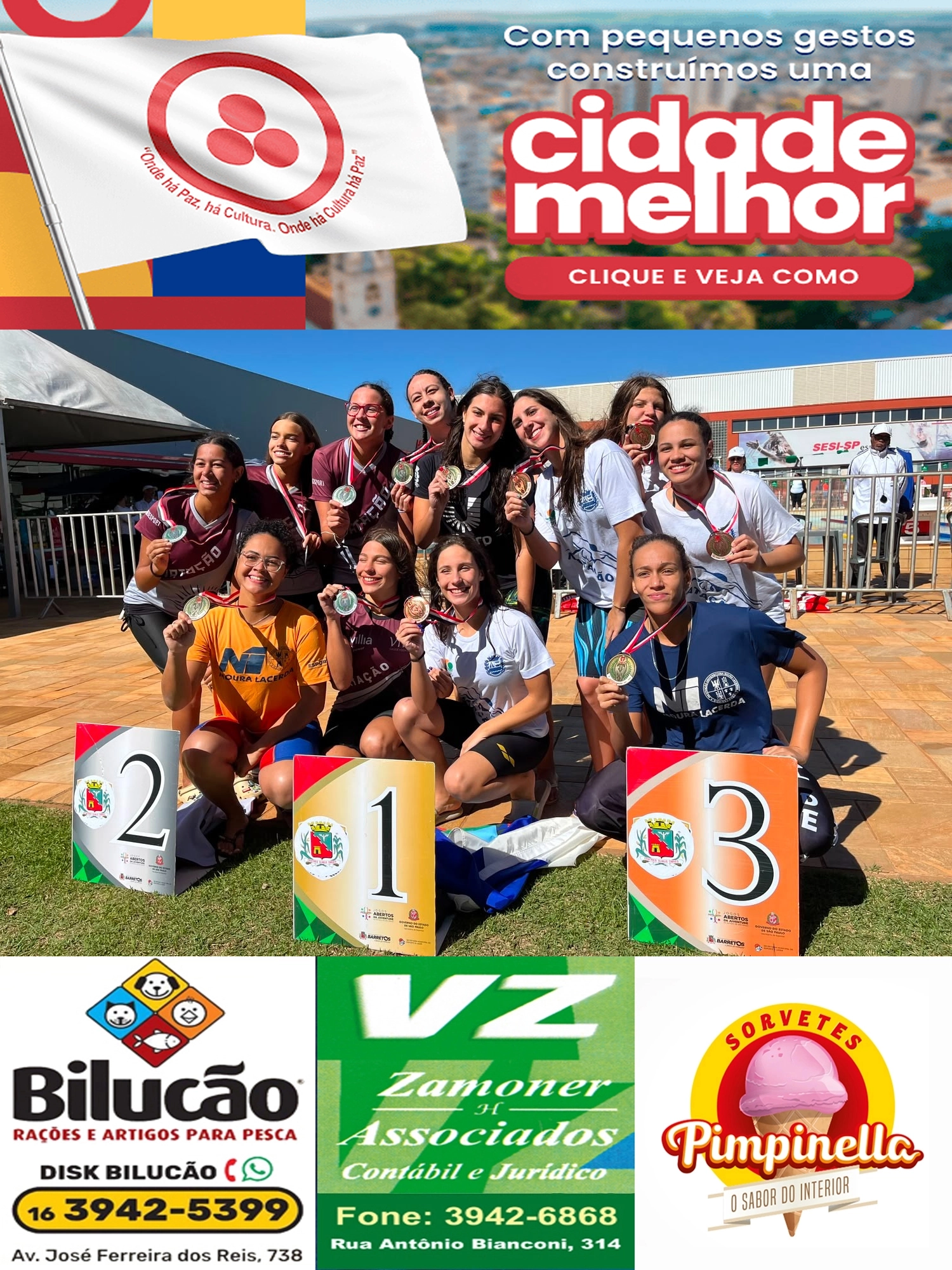 Natação de Sertãozinho conquista sete medalhas nos Jogos Regionais