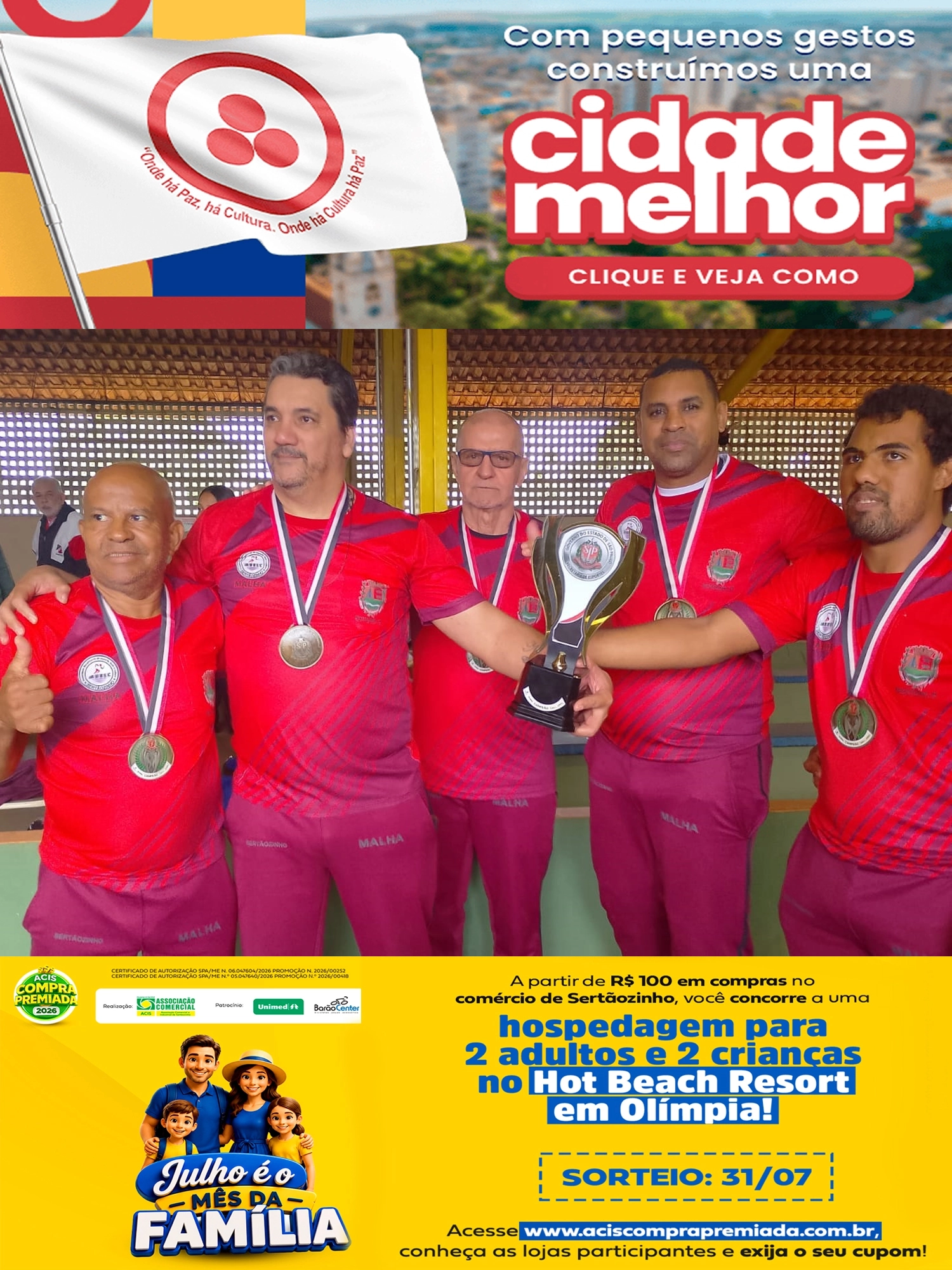 Equipe sertanezina de malha é campeã nos Jogos Regionais de Barretos