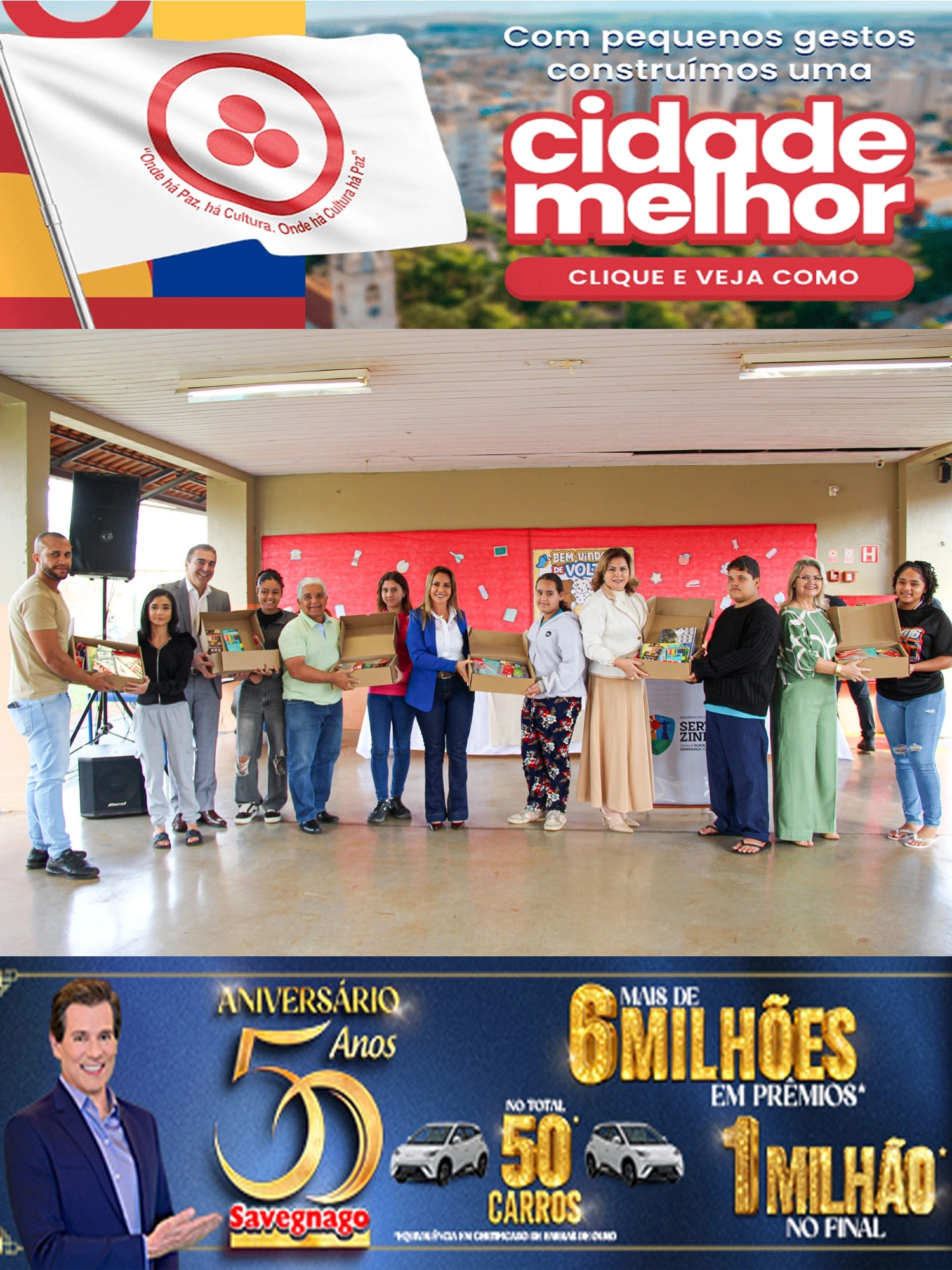 Estudantes das escolas municipais de Sertãozinho e Cruz das Posses são contemplados com novos kits de material escolar