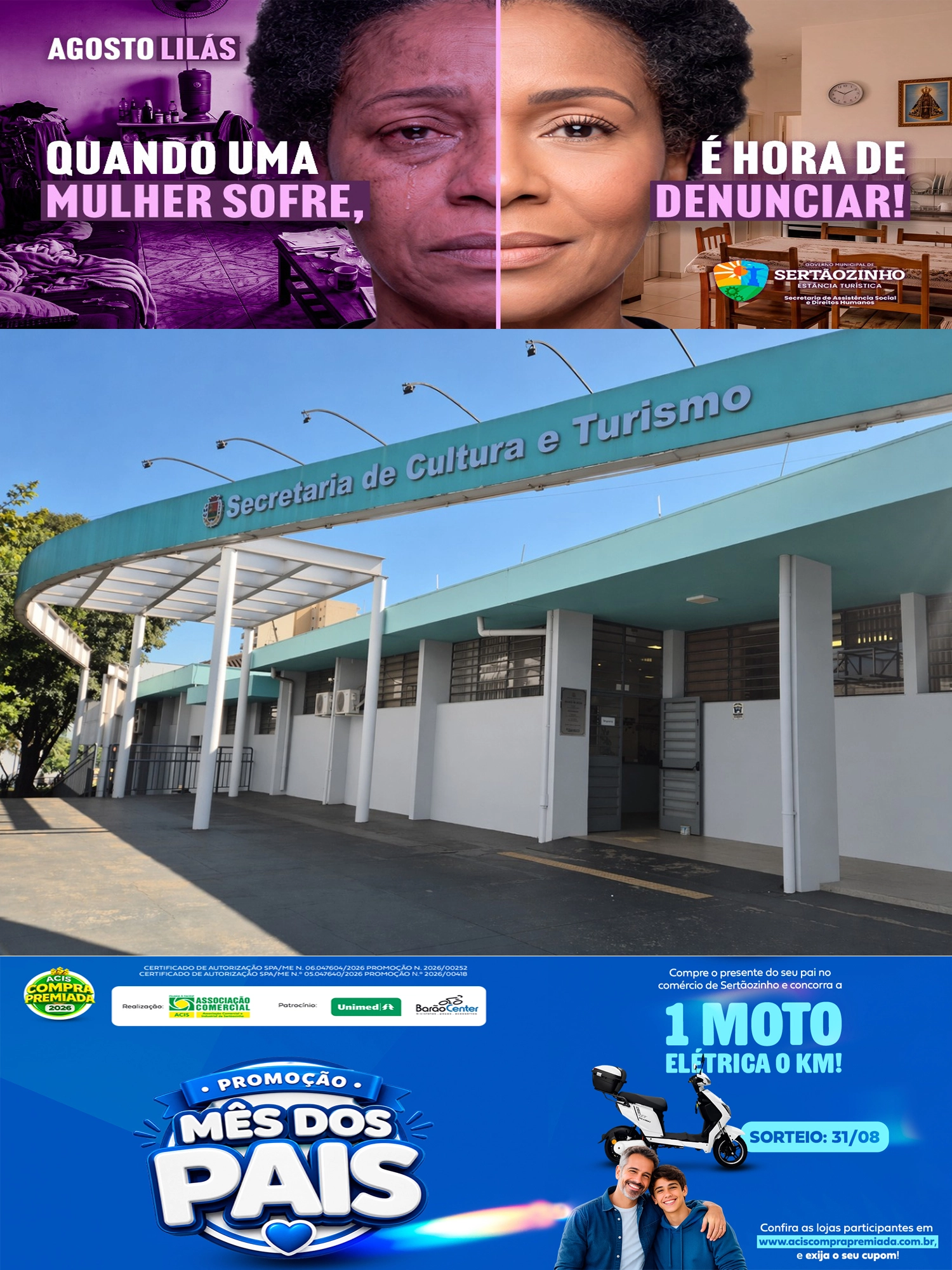 Prefeitura de Sertãozinho tem inscrições abertas para edital de fomento a projetos culturais com recursos da Política Nacional Aldir Blanc