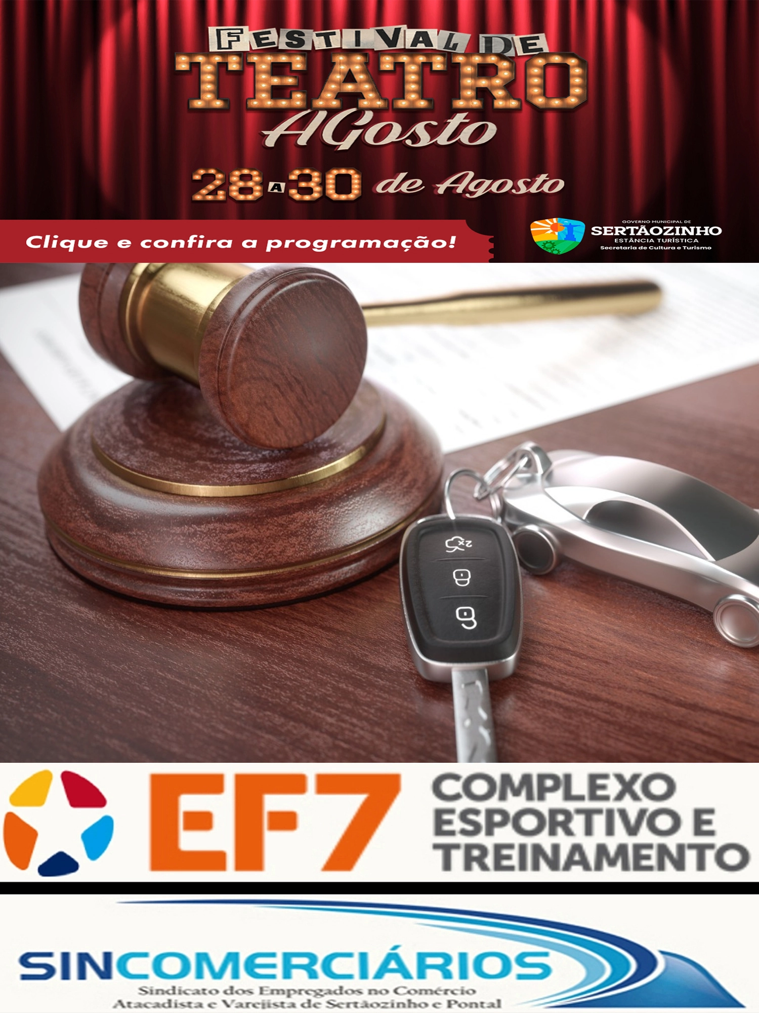 Leilão on-line de veículos e bens móveis inservíveis de Sertãozinho é adiado para o dia 27