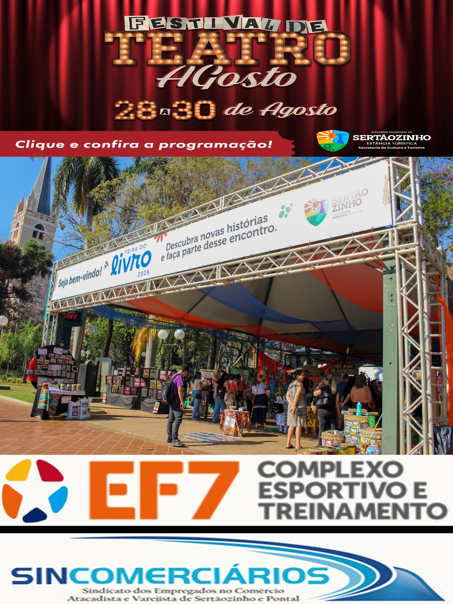 Secretaria de Cultura e Turismo publica edital para participação de autores de Sertãozinho e Cruz das Posses na 22ª Feira do Livro