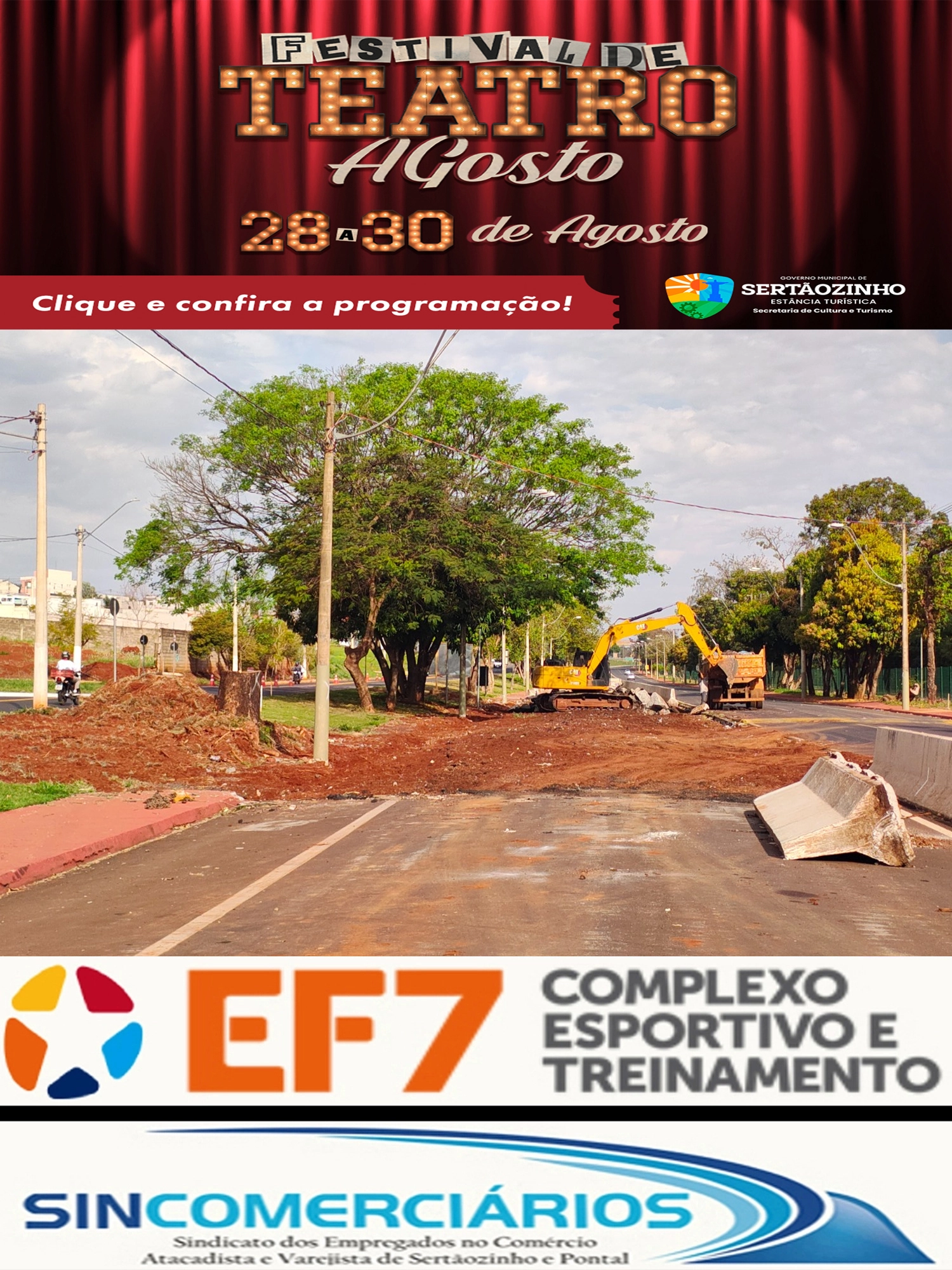Governo municipal inicia obras de adequação viária na via de acesso Octávio Verri