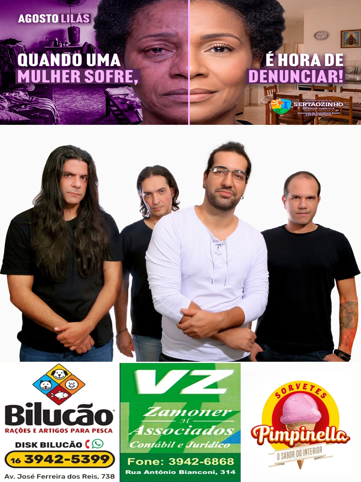 TEATRO AGOSTO: Festival de Sertãozinho recebe apresentação “Tributo à Legião Urbana”