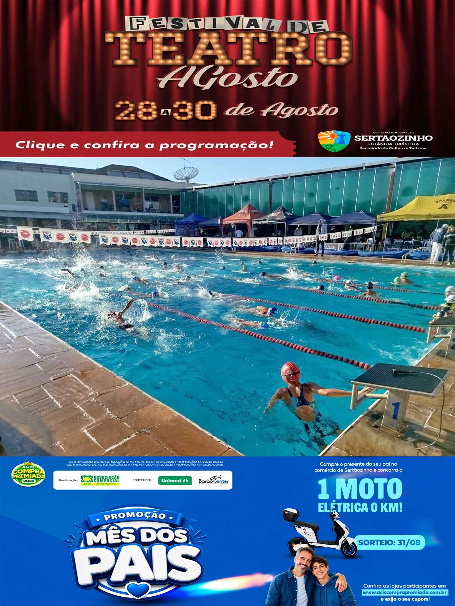 Natação de Sertãozinho conquista 34 medalhas em torneio regional em Matão