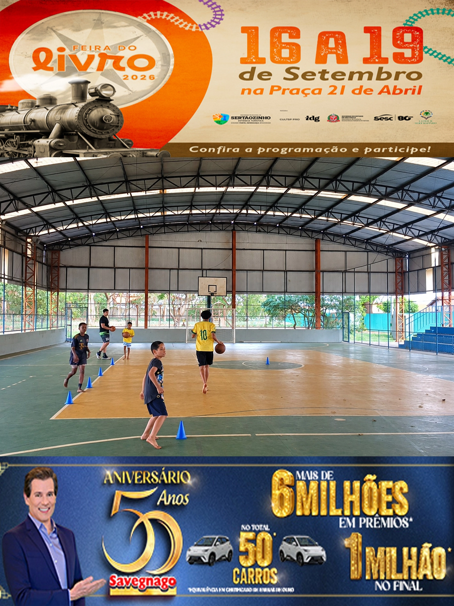 Centro Poliesportivo Karazinho tem vagas abertas gratuitas para prática de basquete