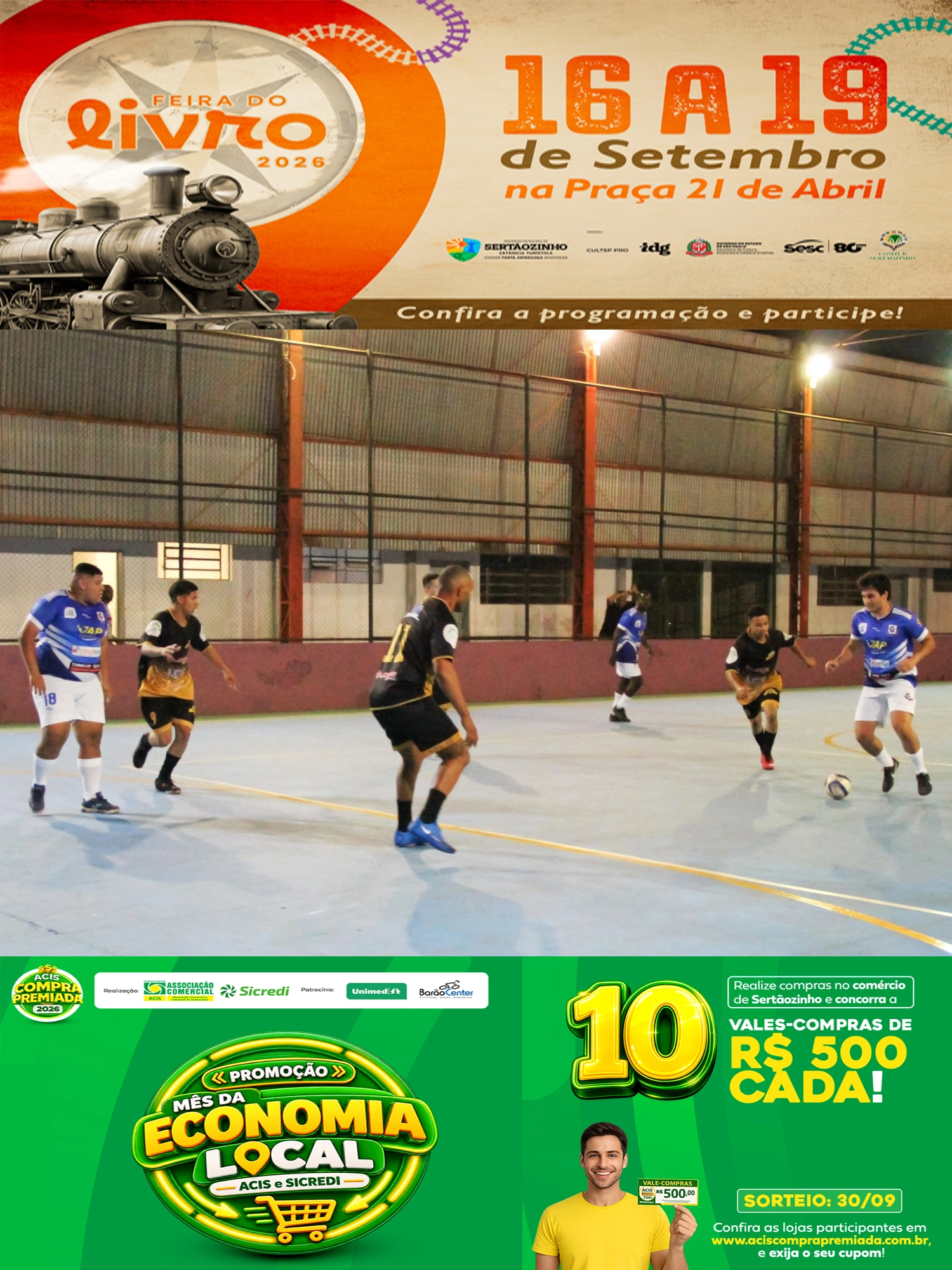 Abertura do 24ª Torneio de Futsal "Cláudio Donizete Teodoro - O Belezera" (in memoriam) acontece nesta sexta, 11