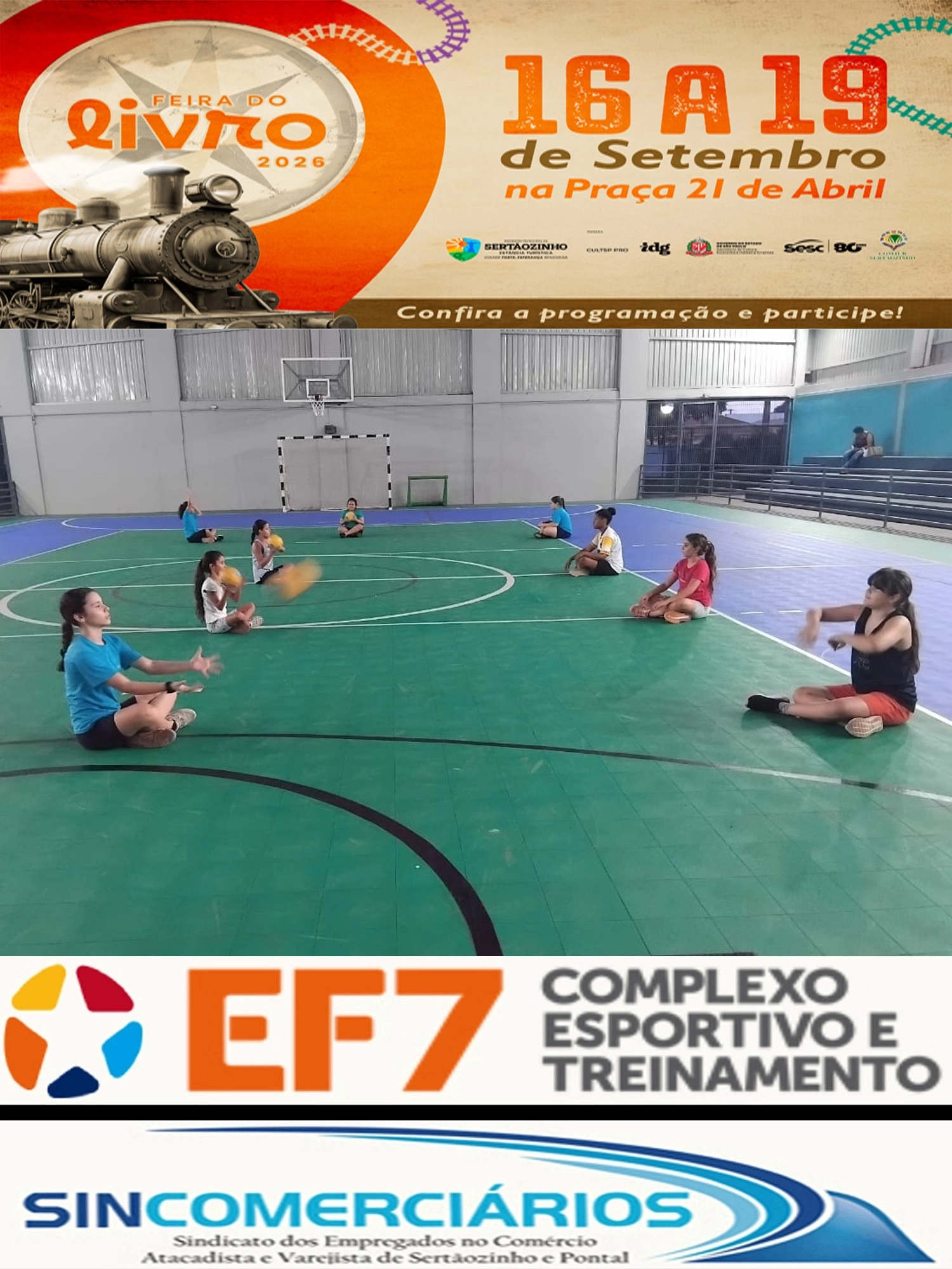 Aulas de handebol feminino e masculino gratuitas estão com vagas abertas em diferentes pontos de Sertãozinho
