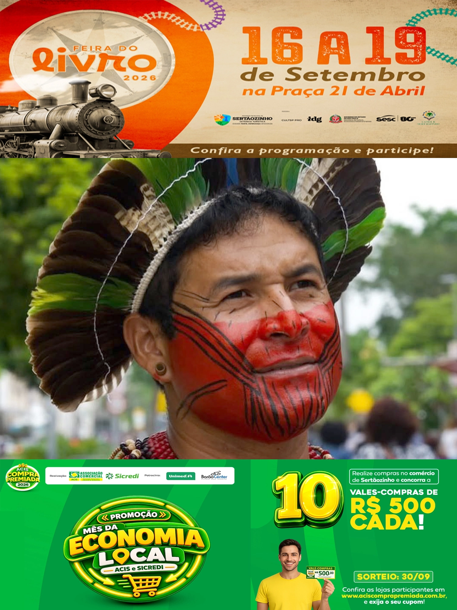 ARASSARI PATXON PATAXÓ: Autor indígena estará presente na Feira do Livro de Sertãozinho