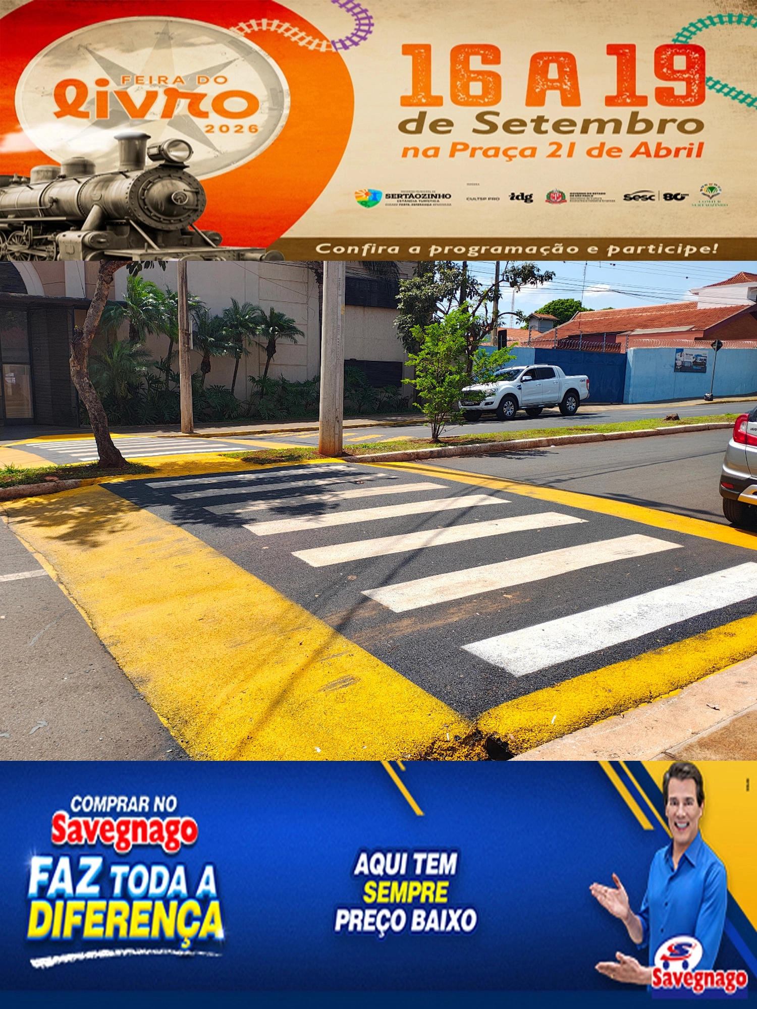 Secretaria de Obras realiza implantação de seis lombofaixas na avenida “Nossa Senhora Aparecida”