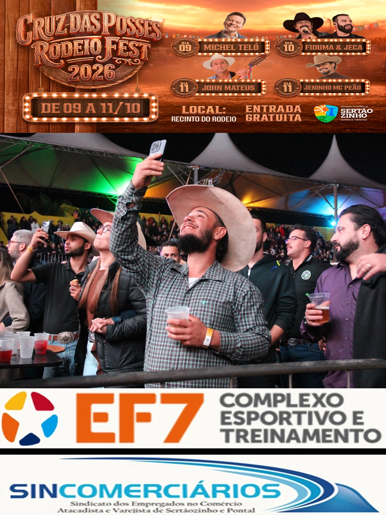 Cruz das Posses Rodeio Fest 2026: Confira as opções de ingresso para os três dias de festa